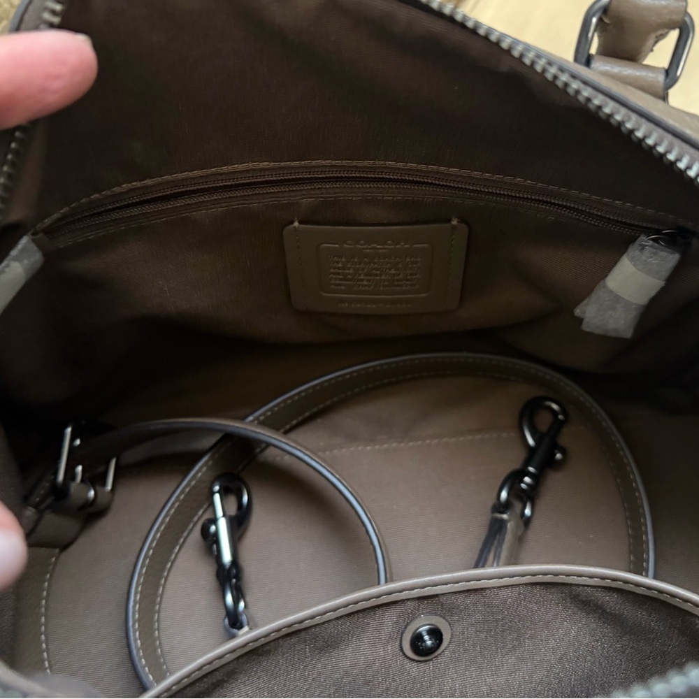 Coach Rowan Large Satchel with Medium Corner Zip Wallet, Coach Twilly, & Chain! - Picture 5 of 5